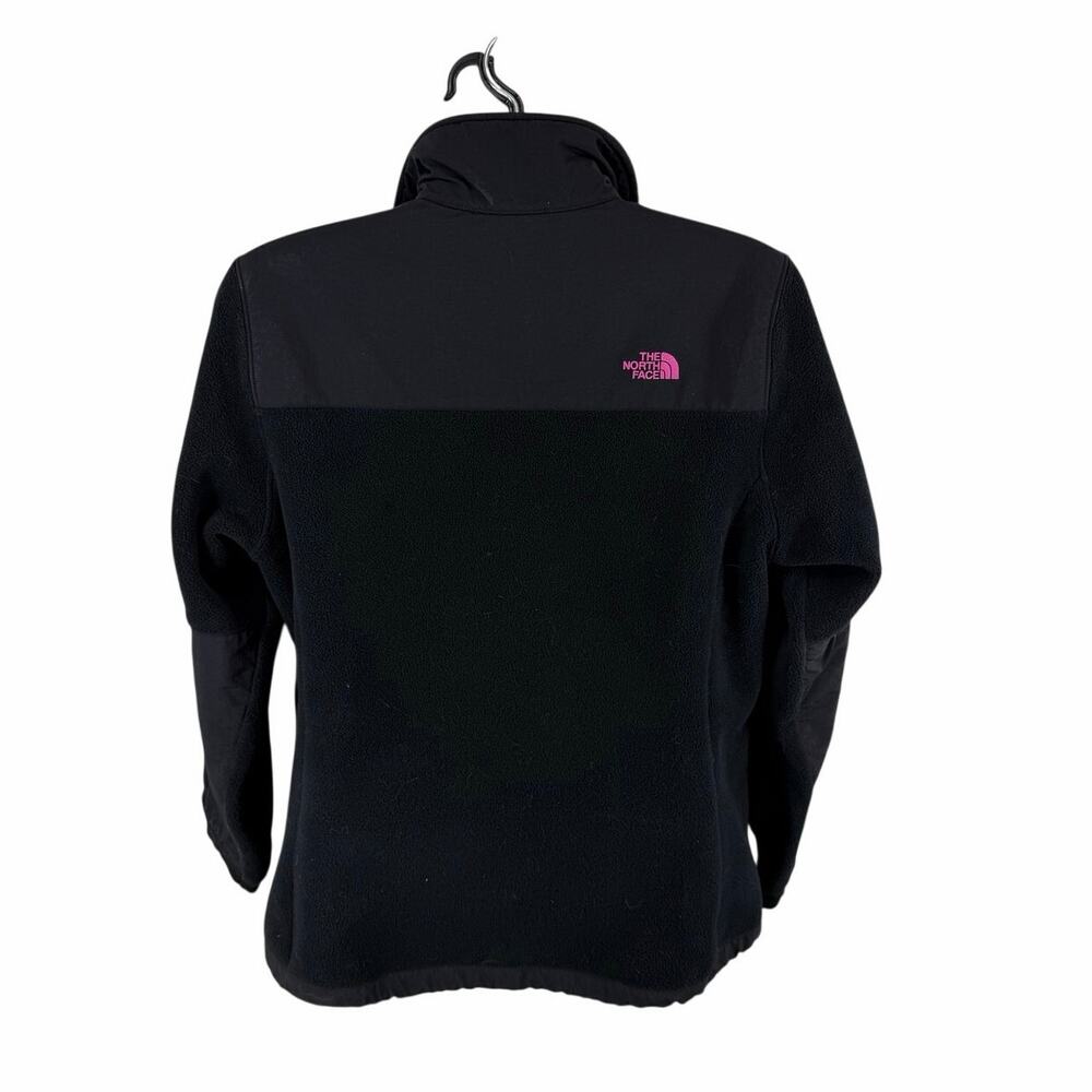North Face Denali Fleece Jacket Black Womens XL Breast Cancer Edtn Full Zip - Picture 2 of 13
